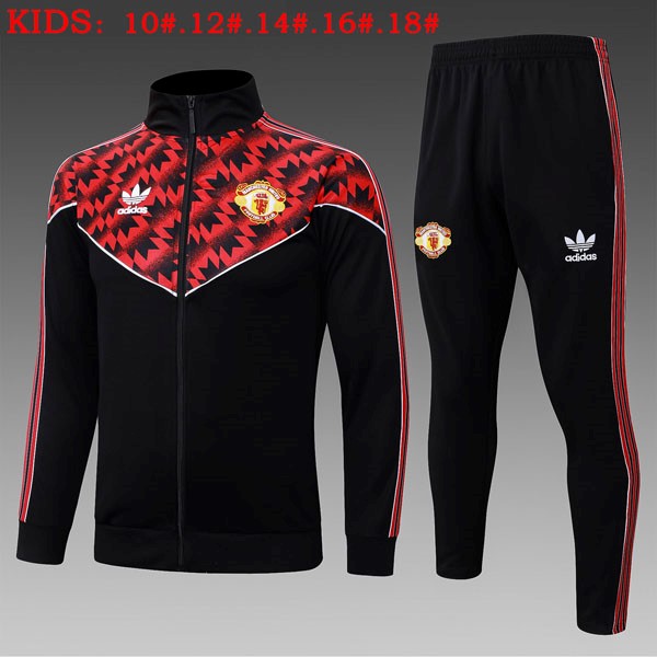 Ninos Chandal Manchester United 2025/26 Negro Rojo 5